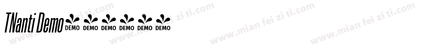 TNanti Demo字体转换